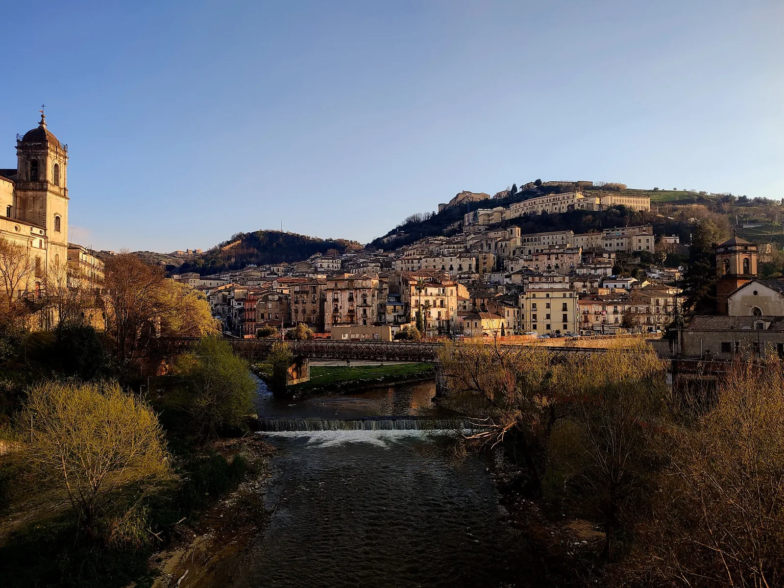 Cosenza panorama over the Crati River