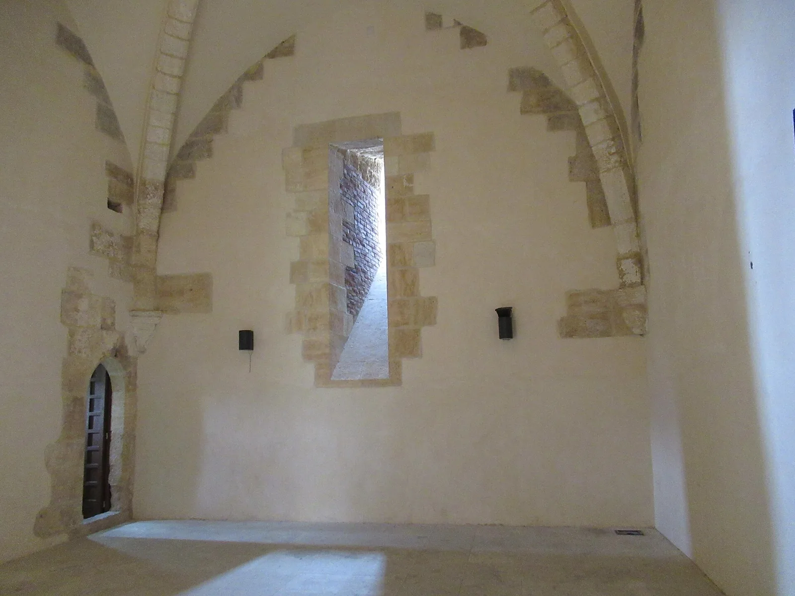 Gothic interior of Castello Normanno-Svevo in Cosenza