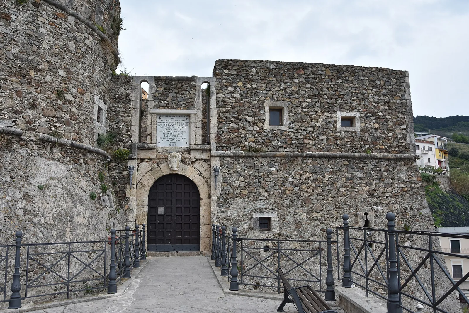 Gate of Castello Murat in Pizzo