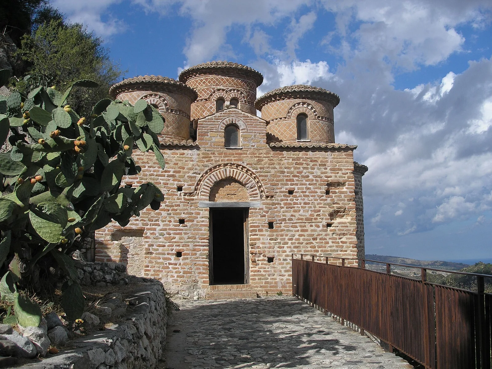 Cattolica di Stilo Byzantine church under blue sky