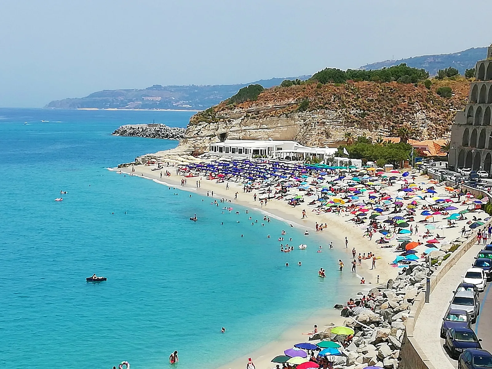 Spiaggia della Rotonda and Marina dell'Isola in Tropea