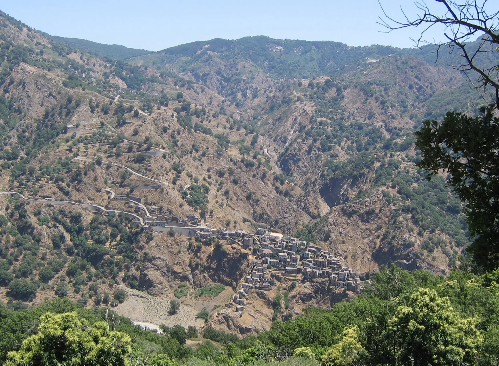 Abandoned Roghudi Vecchio in Aspromonte