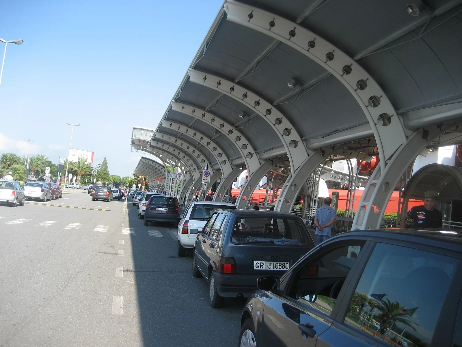 Departure area at Lamezia Terme Airport