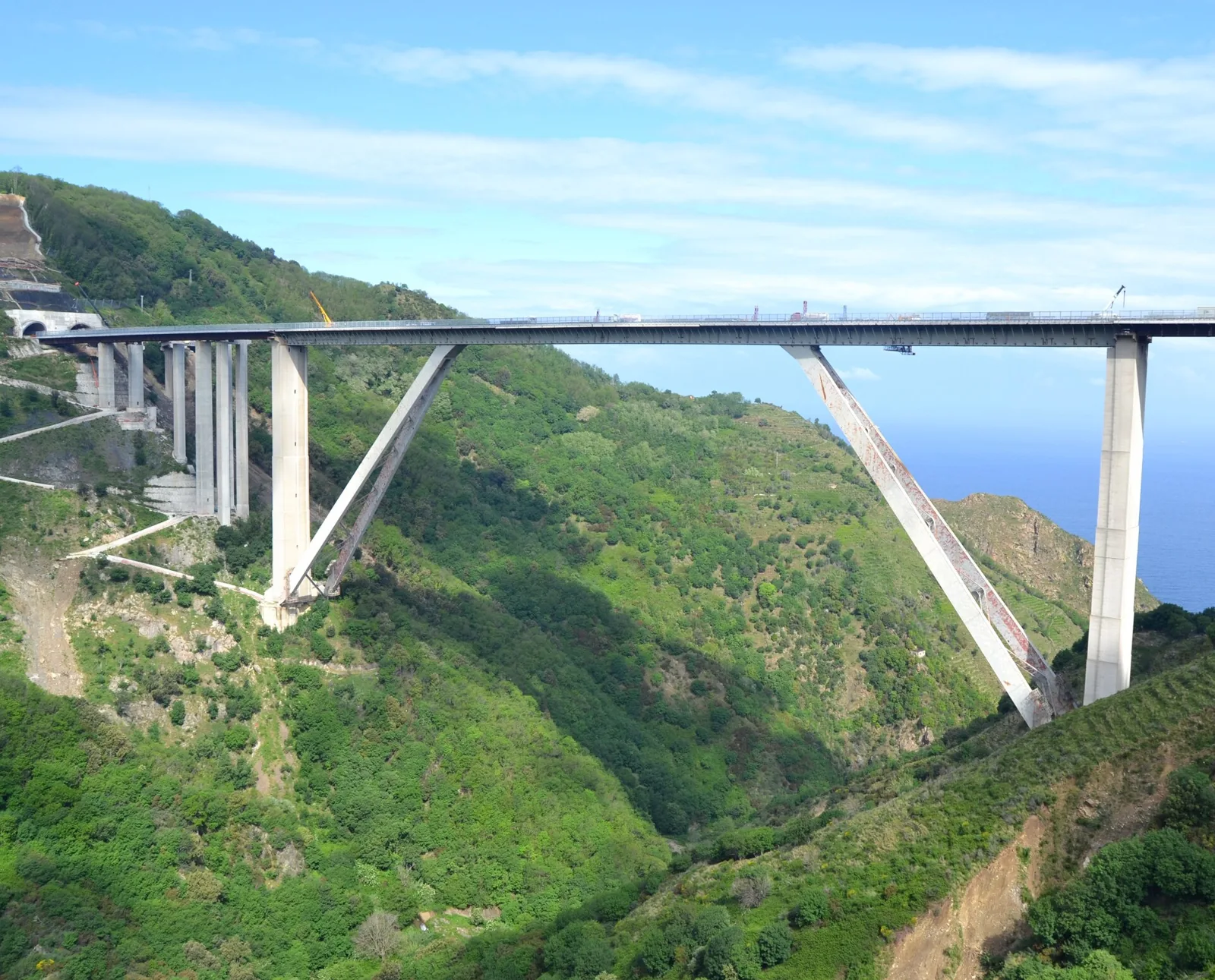 Sfalassà viaduct on Calabria's A2 motorway.