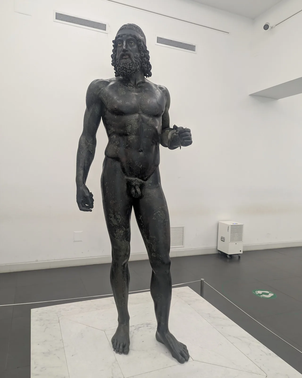Riace Bronze A at the National Archaeological Museum in Reggio Calabria