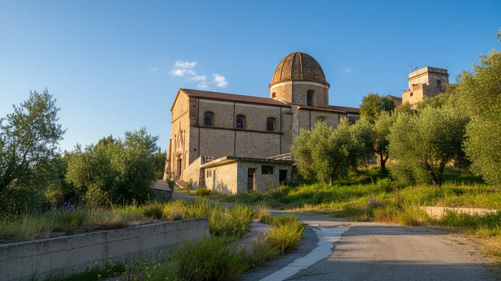 Monastery of San Domenico in Stilo – medieval Dominican church against the sunny Calabrian sky